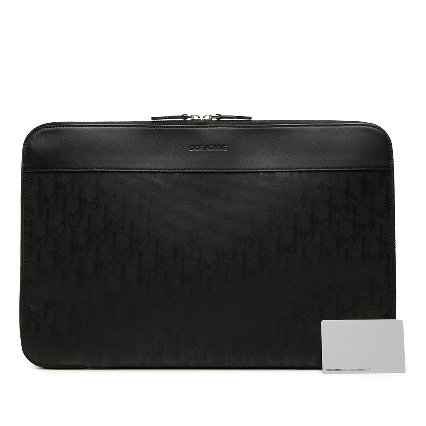Dior Oblique Coated Canvas Homme Zip Laptop Sleeve
