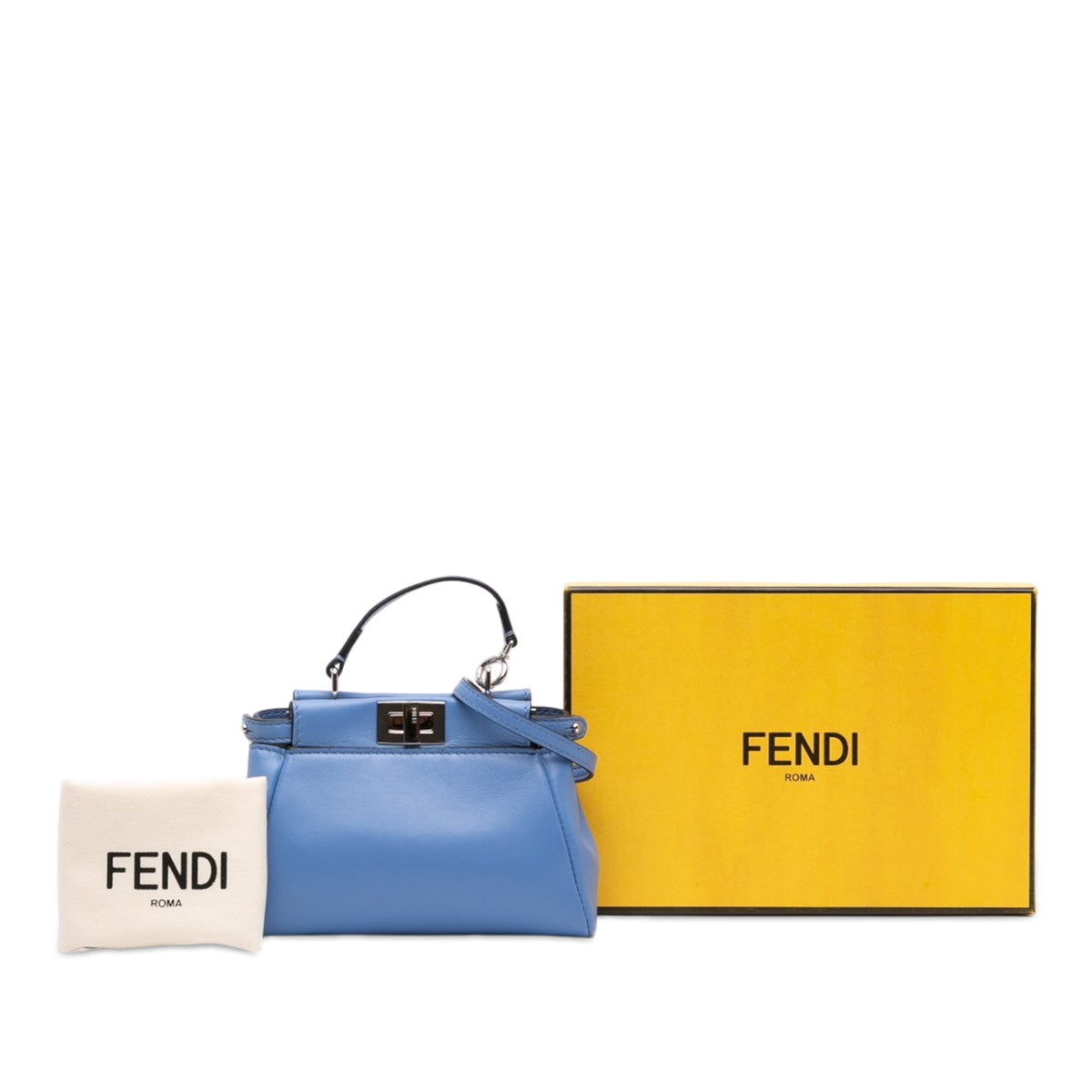 Fendi Micro Nappa Peekaboo Iconic Satchel