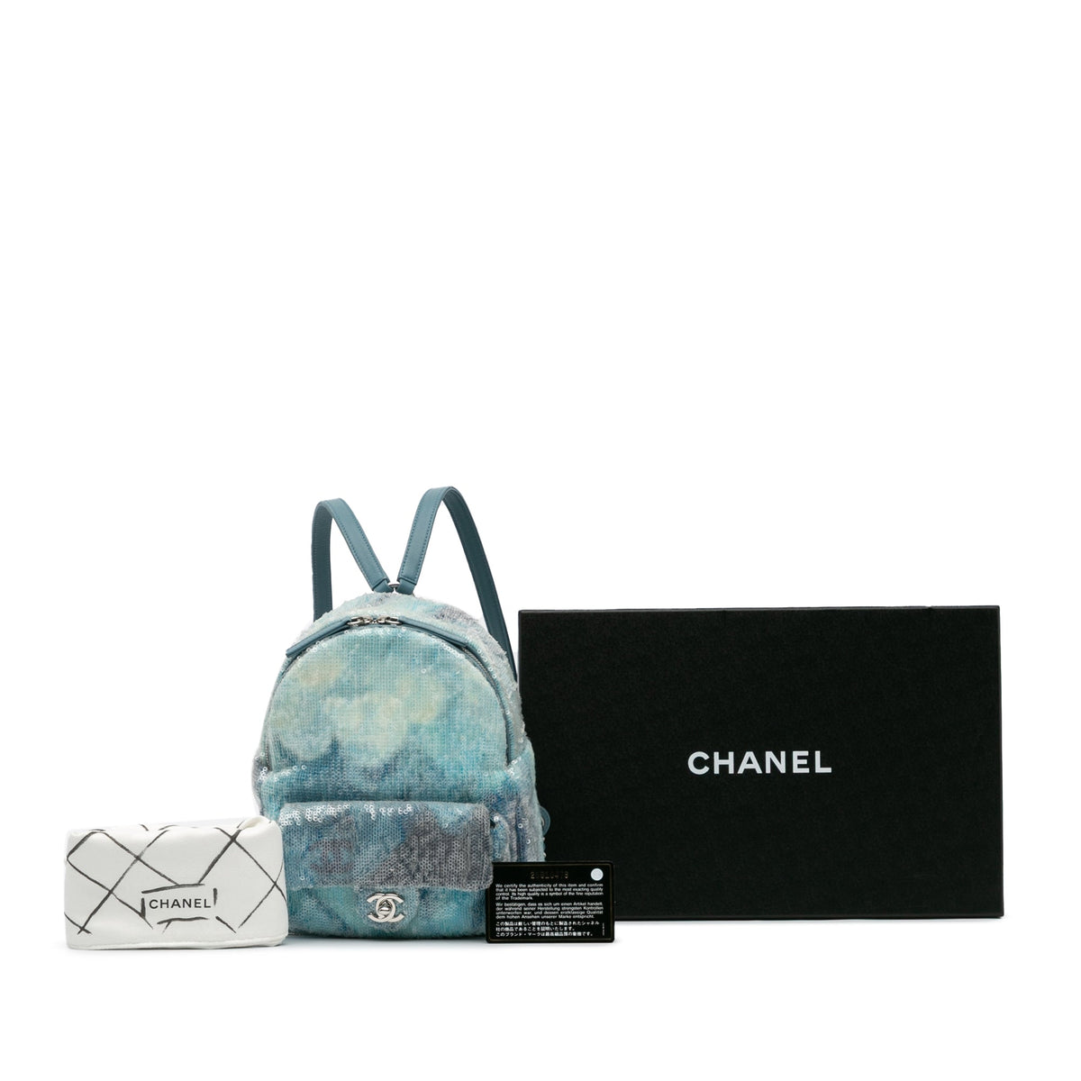 Chanel Mini Sequins and Lambskin Waterfall Backpack