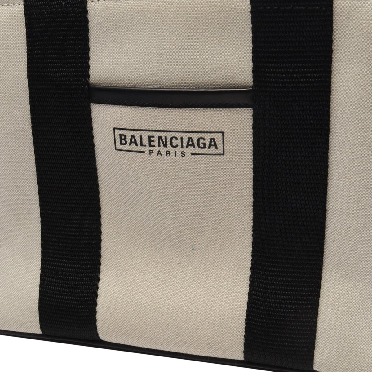 Balenciaga Small Canvas Hardware Tote — White