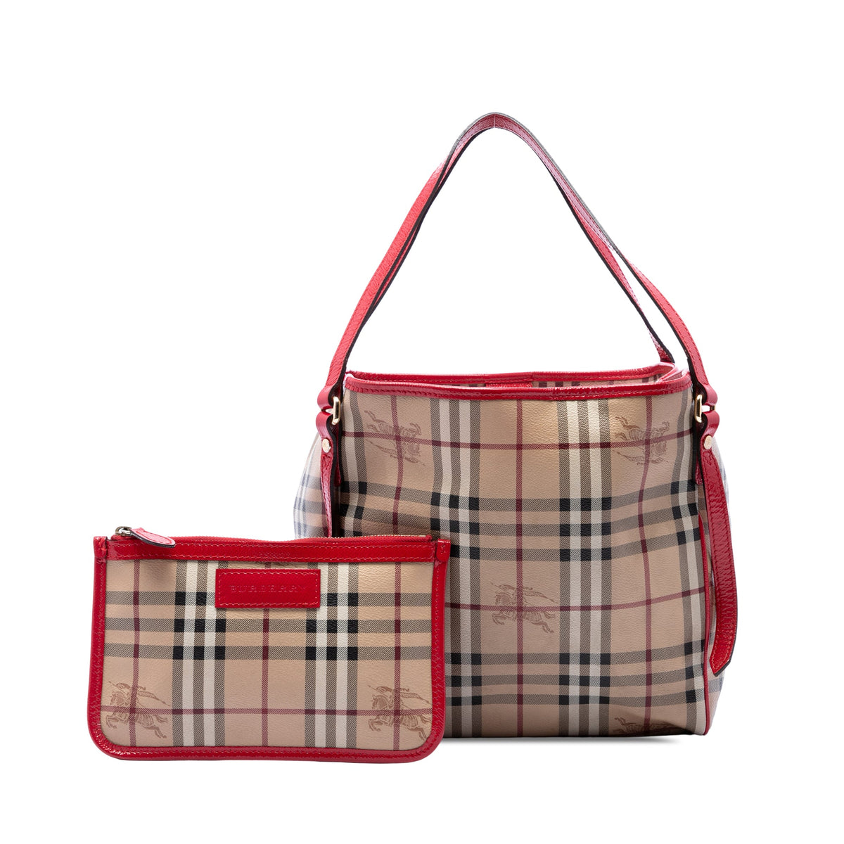 Burberry Small Haymarket Check Coated Canvas Canterbury Tote
