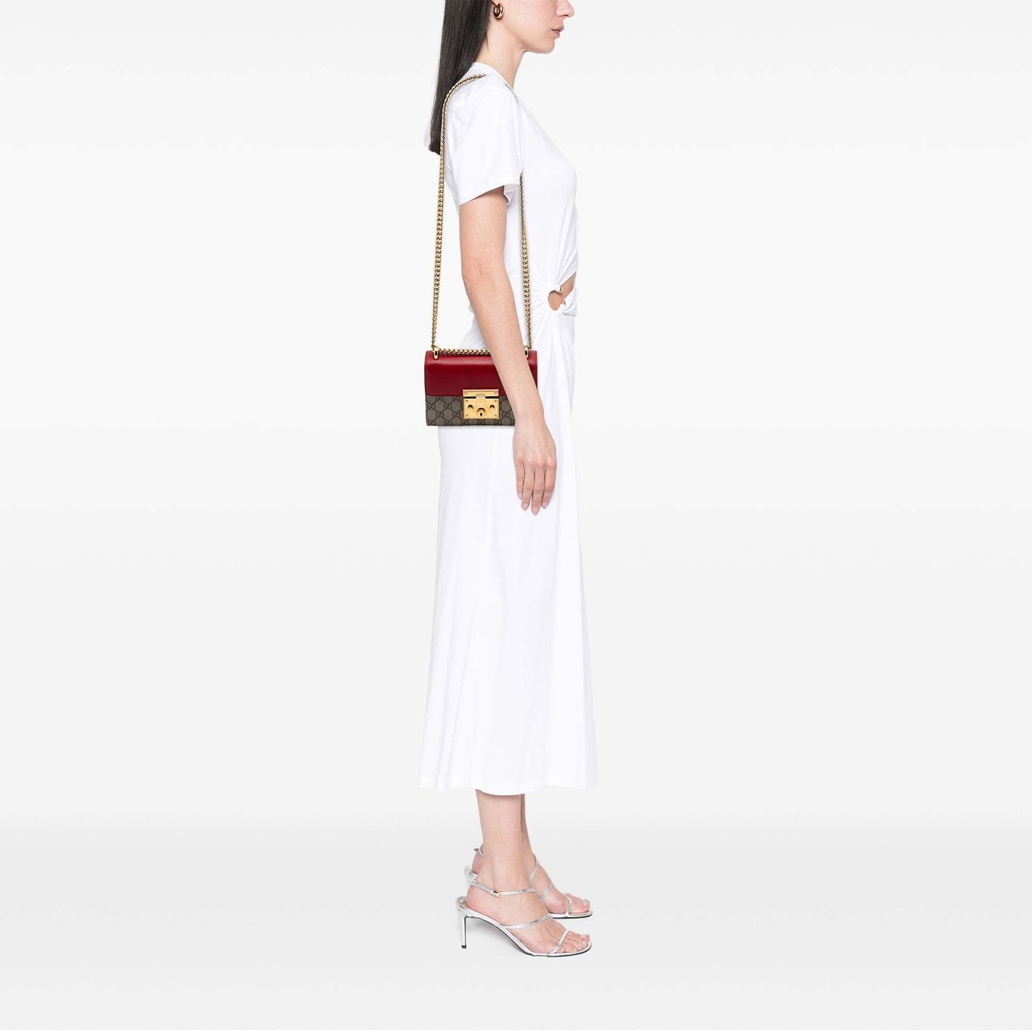 Gucci Small GG Supreme Padlock Crossbody