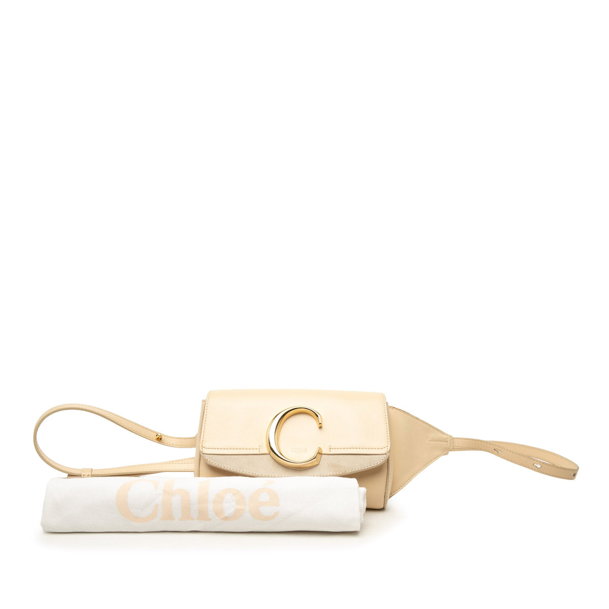Chloé Calfskin and Suede C Belt Bag