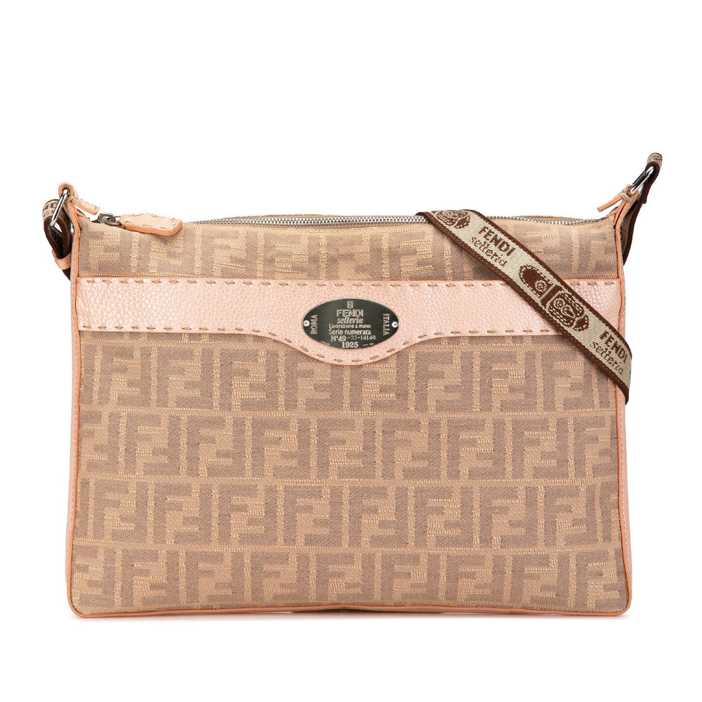 Fendi Selleria Zucca Canvas Crossbody