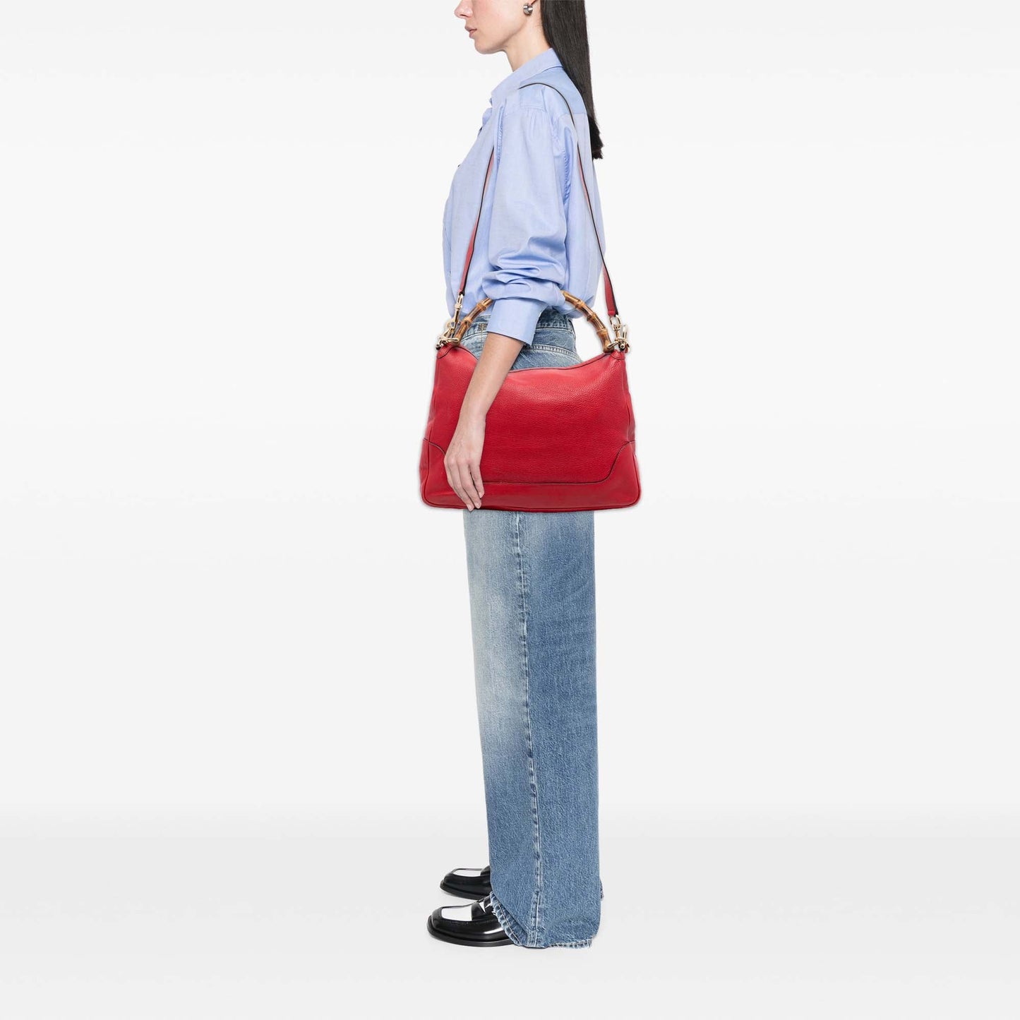Calfskin Bamboo Diana Satchel