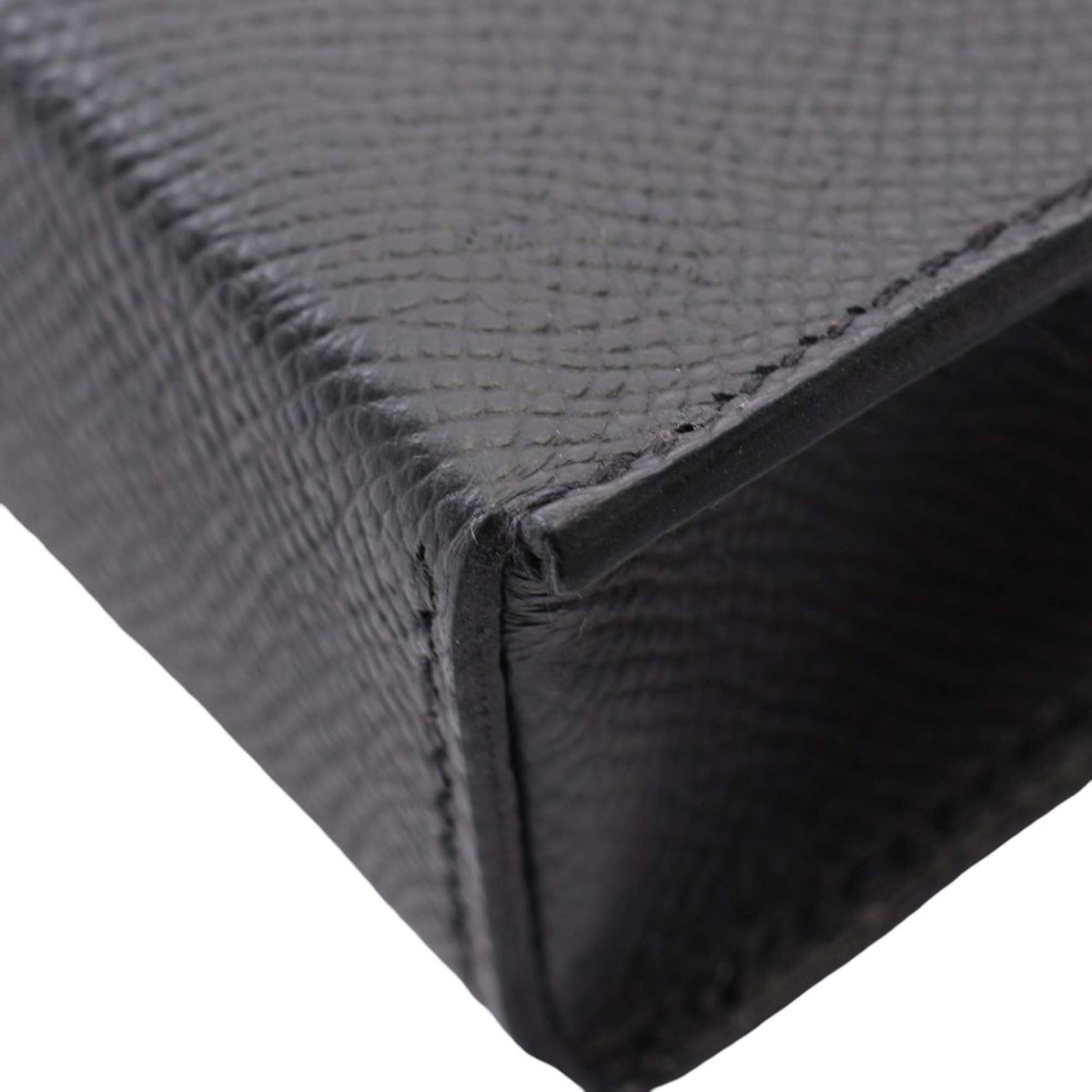 Hermès Epsom Hermesnap Wallet On Strap — Black