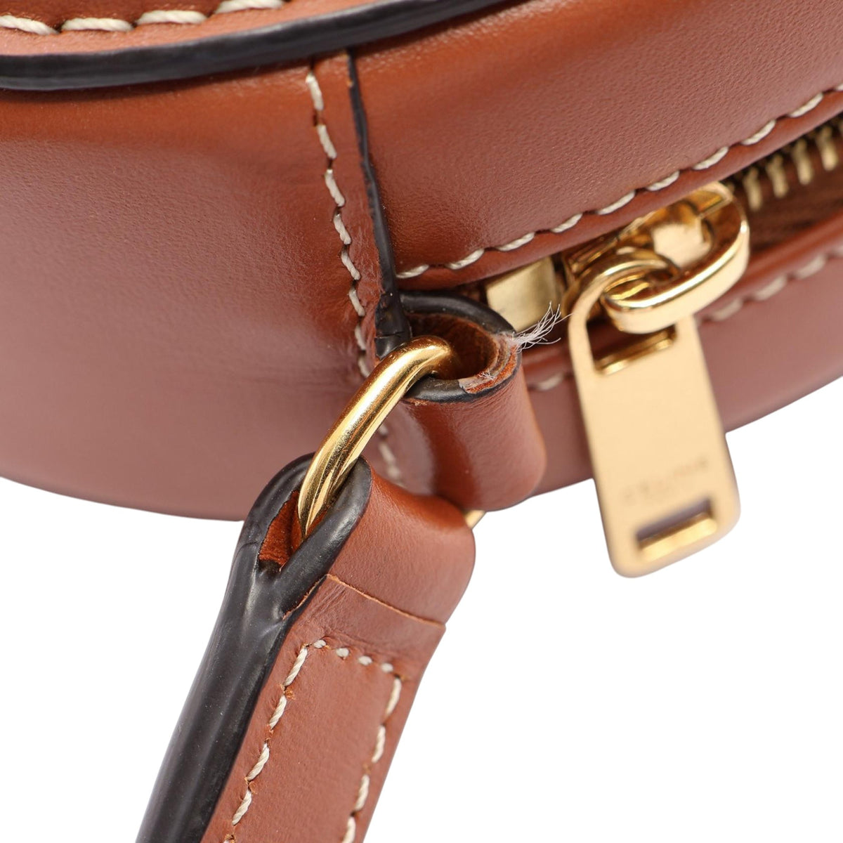 Celine Small Calfskin Cuir Triomphe Oval Crossbody
