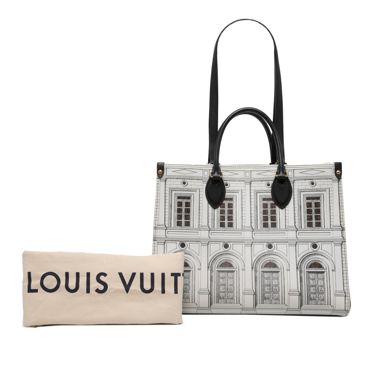 Louis Vuitton Fornasetti Architettura OnTheGo MM — White