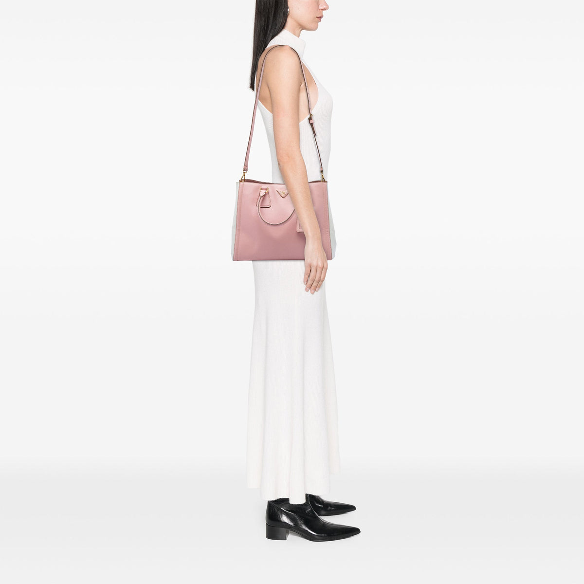 Prada Large Bicolor Saffiano Lux Tote