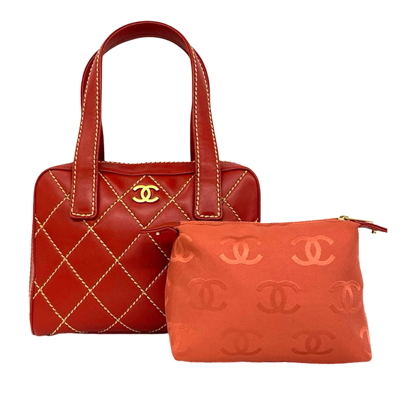 Chanel Wild Stitch Lambskin Handbag