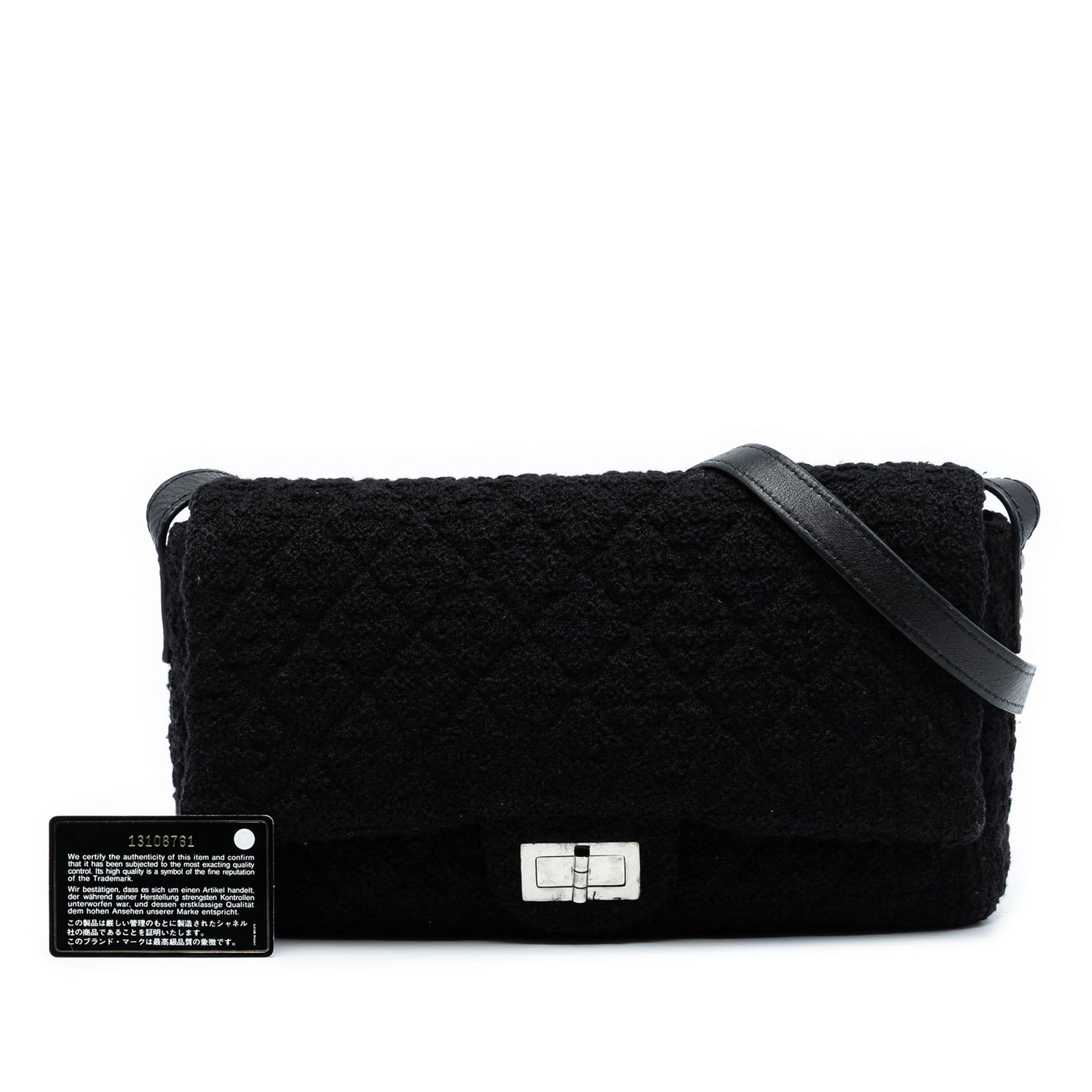 Chanel Jumbo Reissue 2.55 Quilted Tweed Easy Messenger Flap