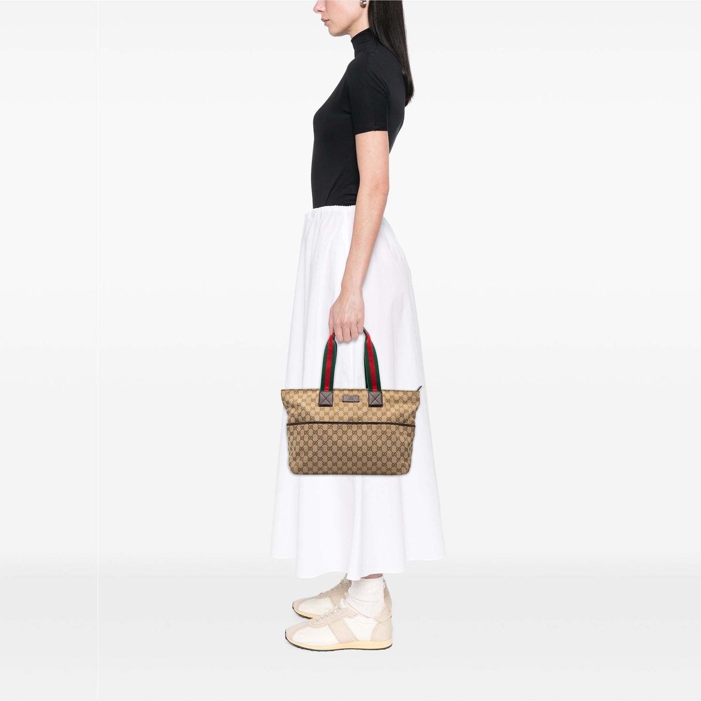 Gucci GG Canvas Web Tote