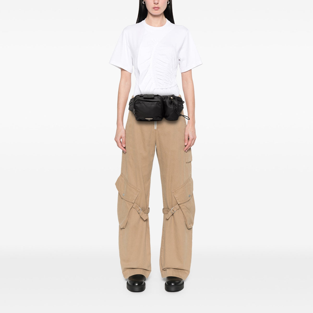 Prada Tessuto Multi Pocket Belt Bag