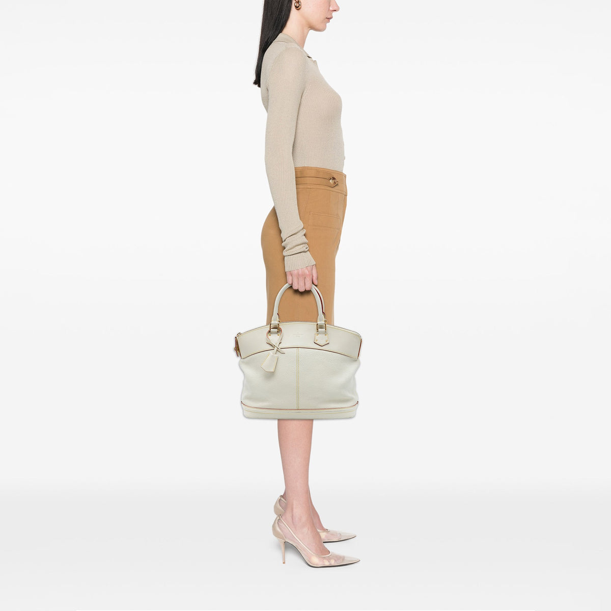 Louis Vuitton Suhali Lockit MM — White