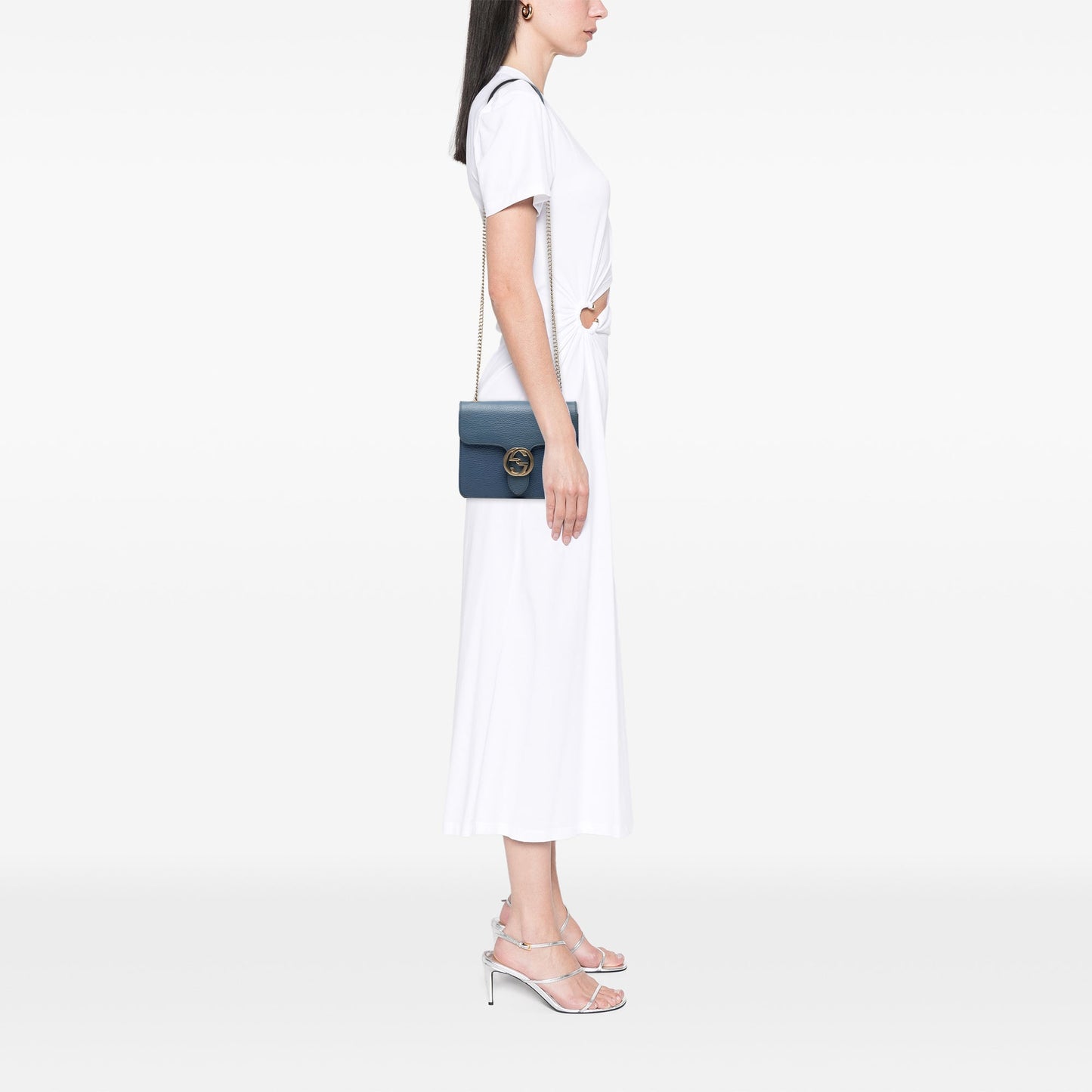 Gucci Small Dollar Calfskin Interlocking G Crossbody