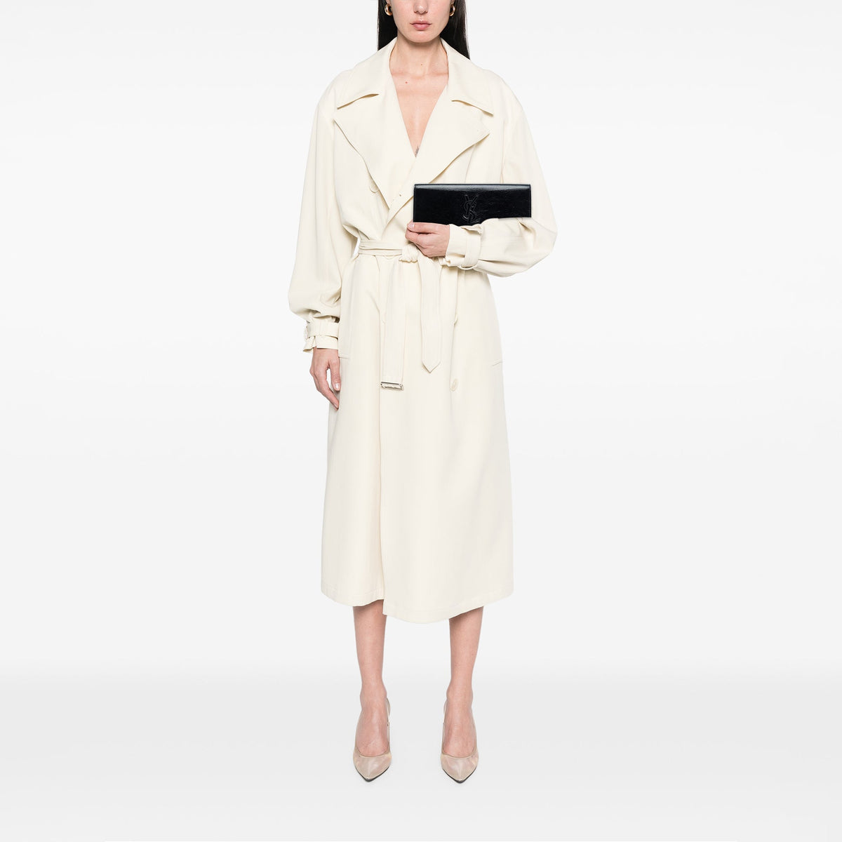 Saint Laurent Patent Belle Du Jour Clutch