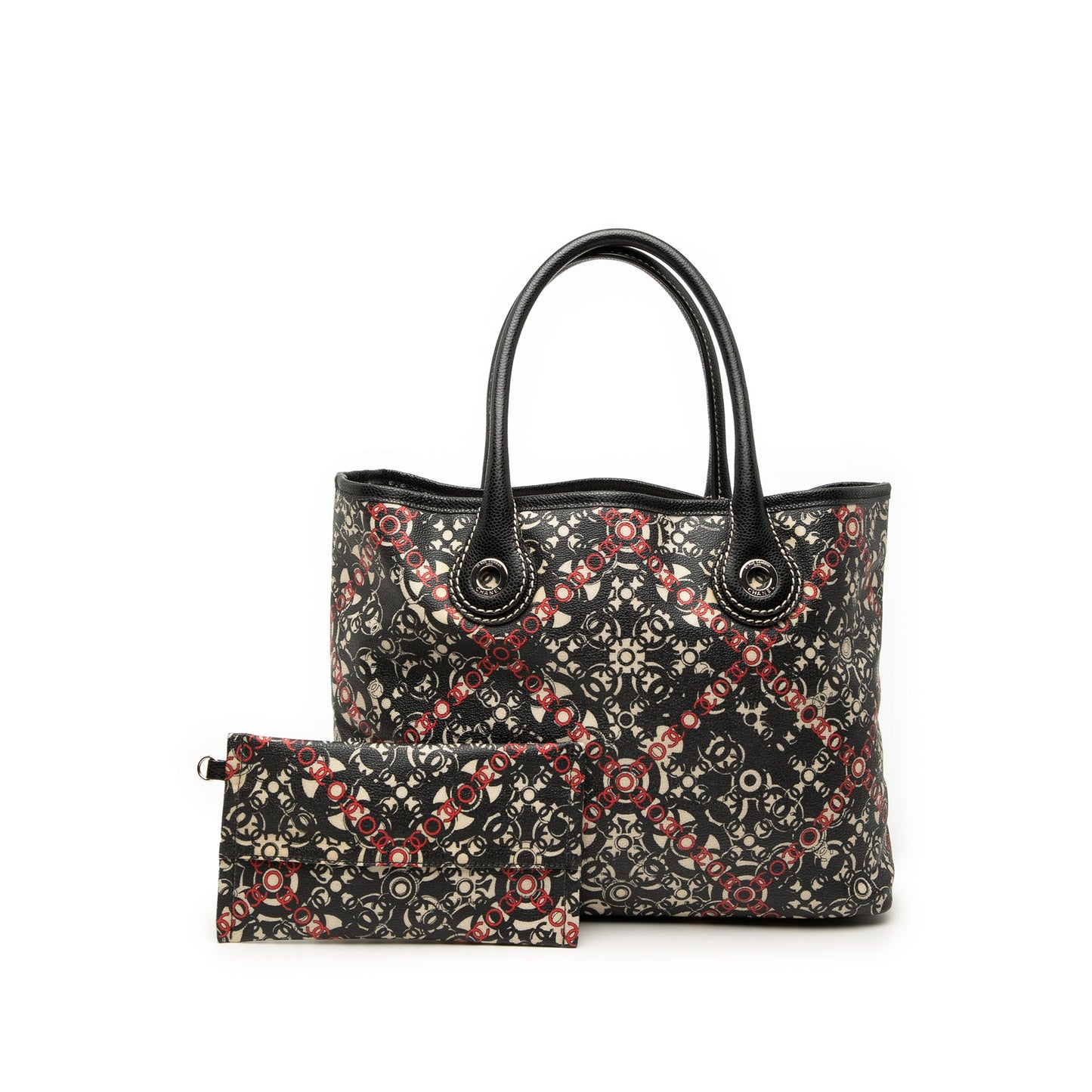 Chanel Small Coated Canvas Optic Coco Tote