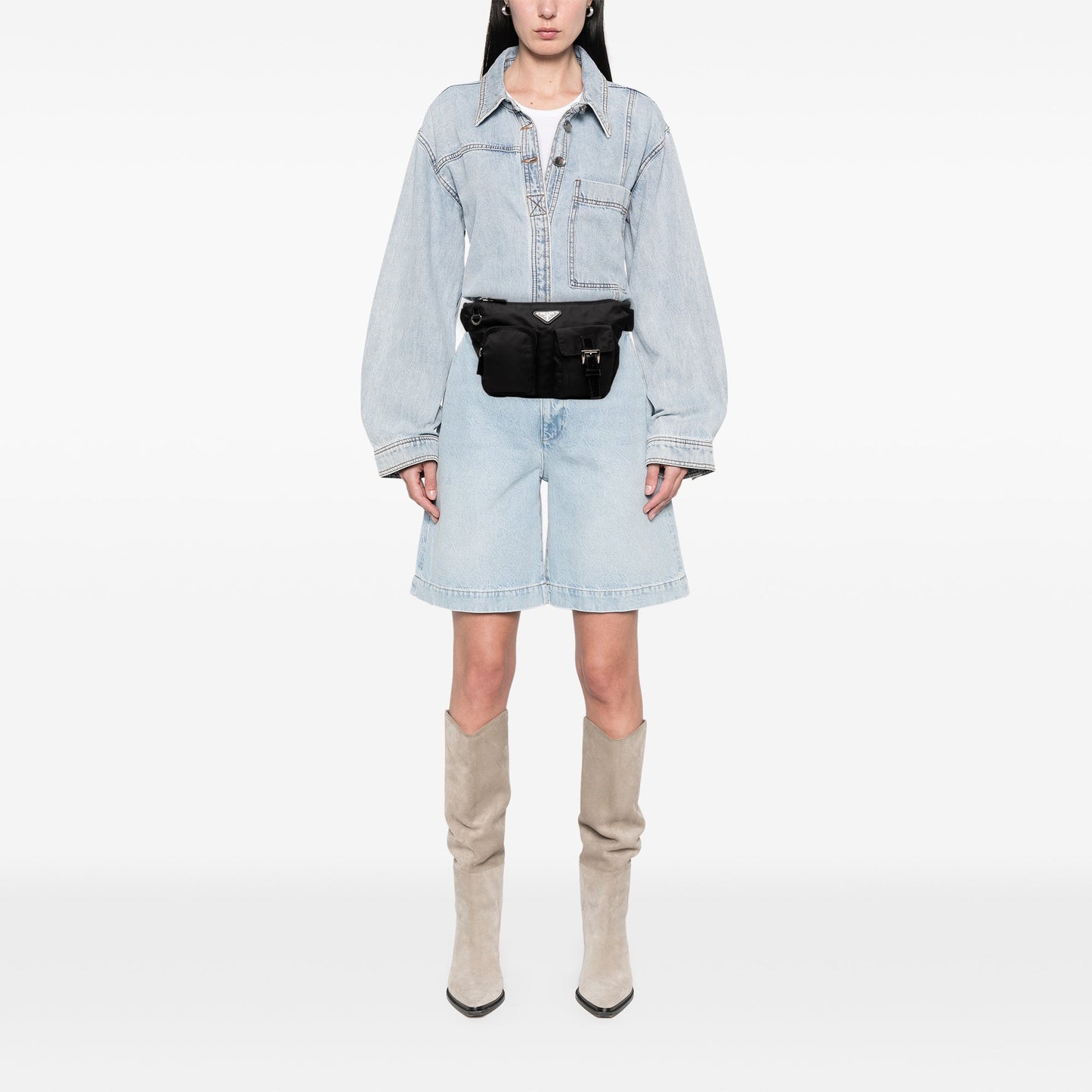 Prada Tessuto Multi Pocket Belt Bag
