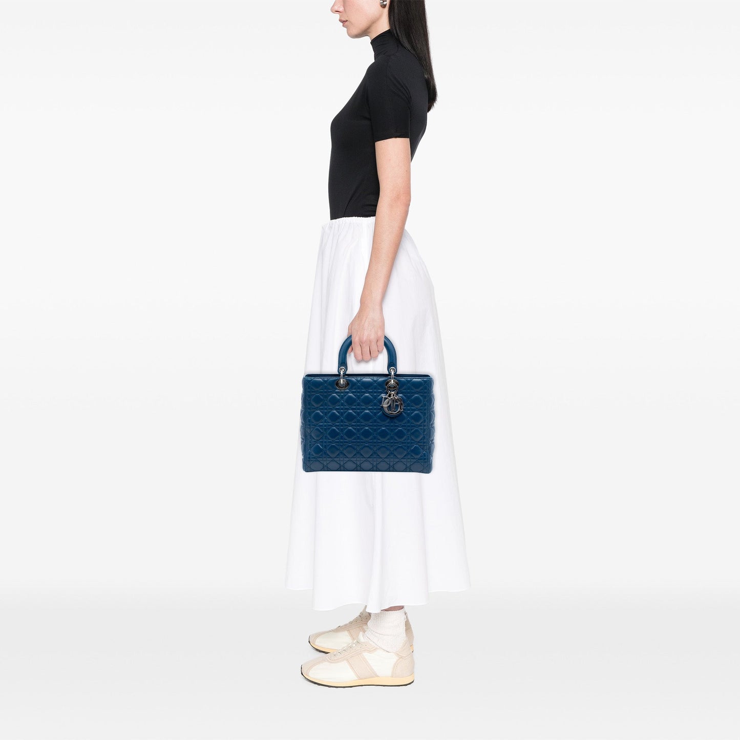 Dior Large Lambskin Cannage Lady Dior