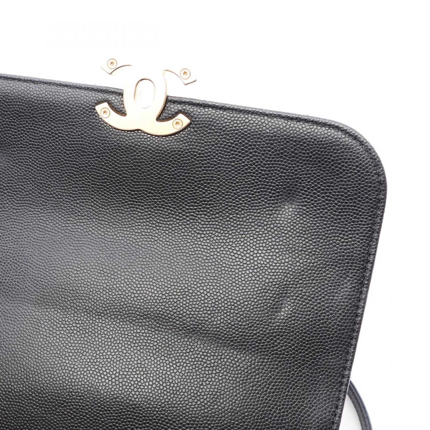 Chanel CC Quilted Caviar Single Flap