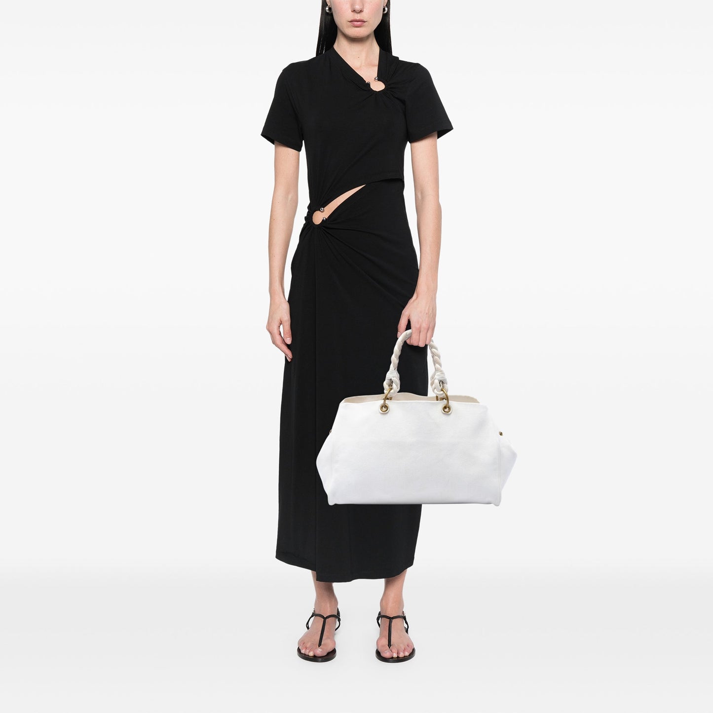 Bottega Veneta Canvas Braided Tote