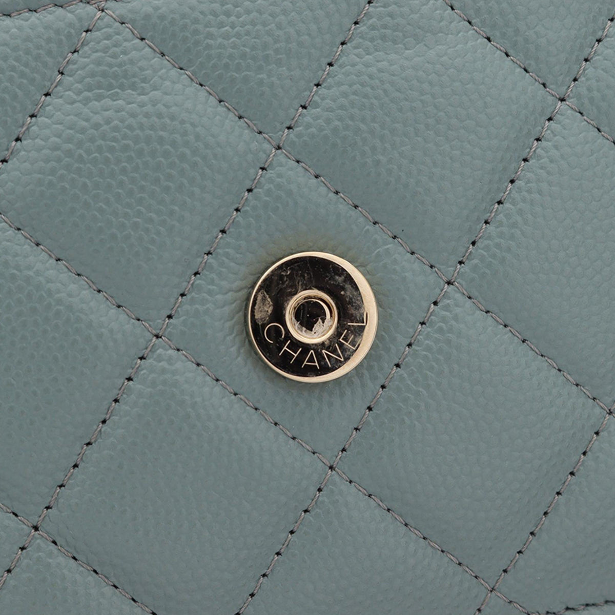 Chanel CC Quilted Caviar Wallet on Chain