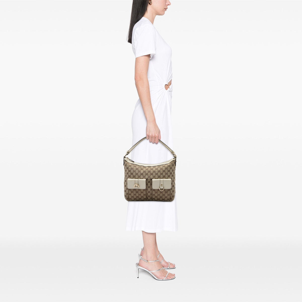 Gucci GG Canvas Abbey D Ring Handbag
