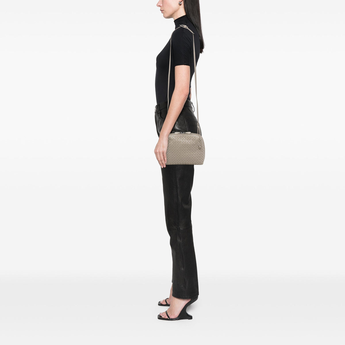 Bottega Veneta Nappa Intrecciato Nodini Crossbody