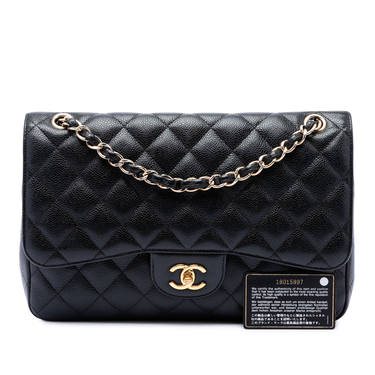 Chanel Jumbo Classic Caviar Double Flap