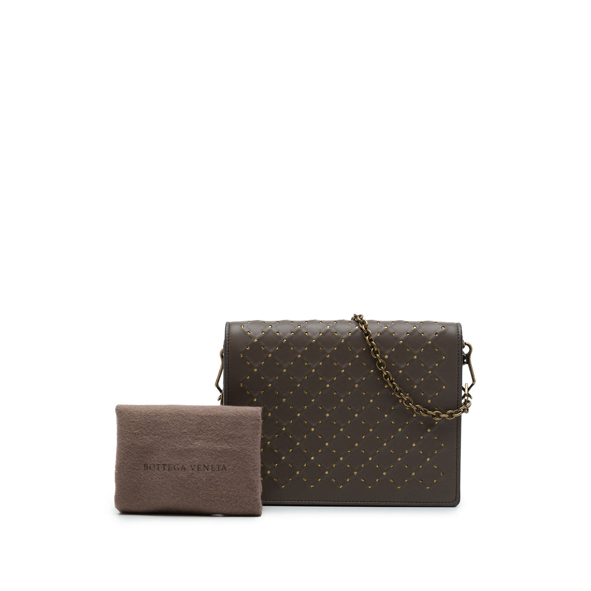 Bottega Veneta Studded Nappa Catena Wallet On Chain