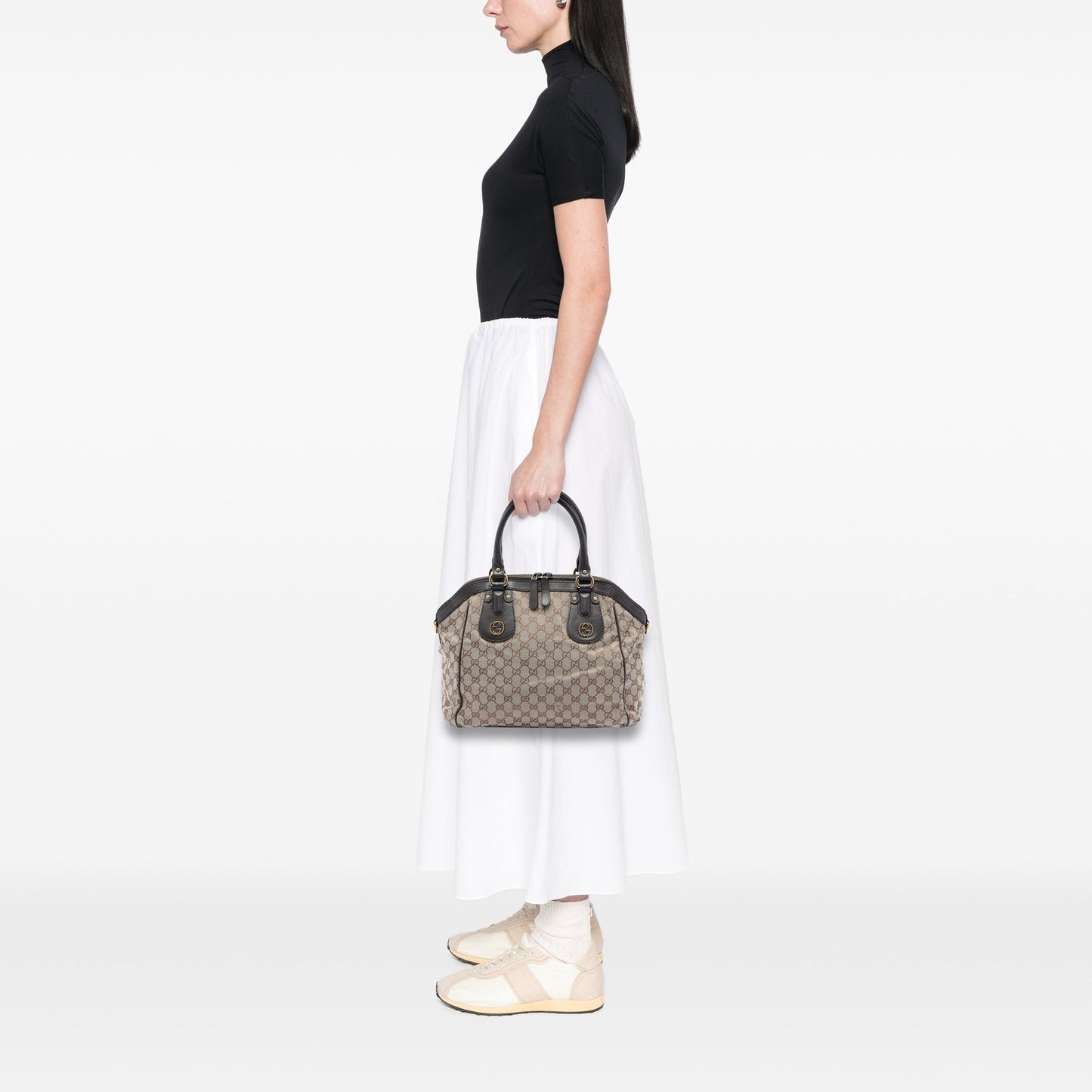 Gucci Medium GG Canvas Scarlett Satchel