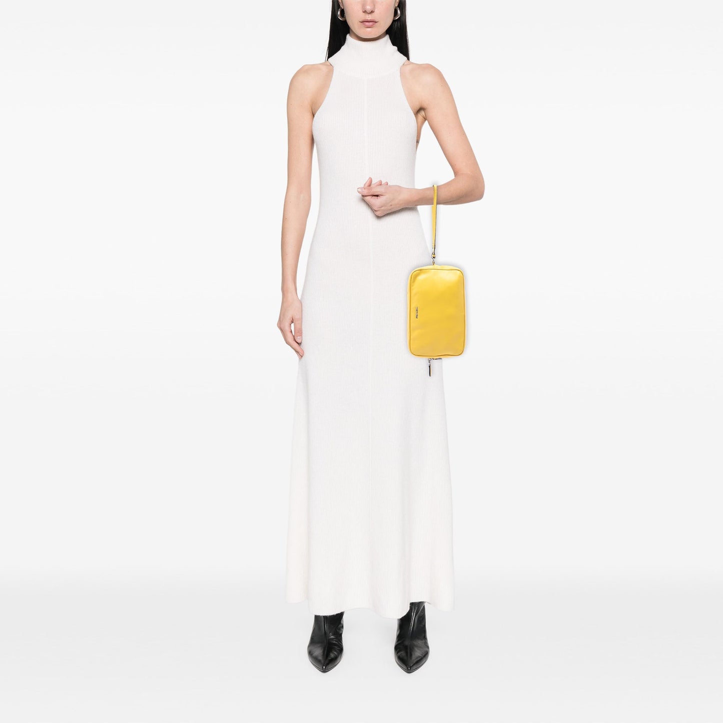 Prada Leather Wristlet Clutch