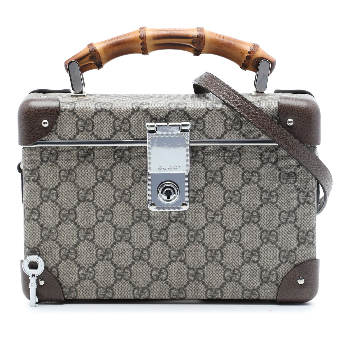 Gucci GG Supreme Bamboo Vanity Bag