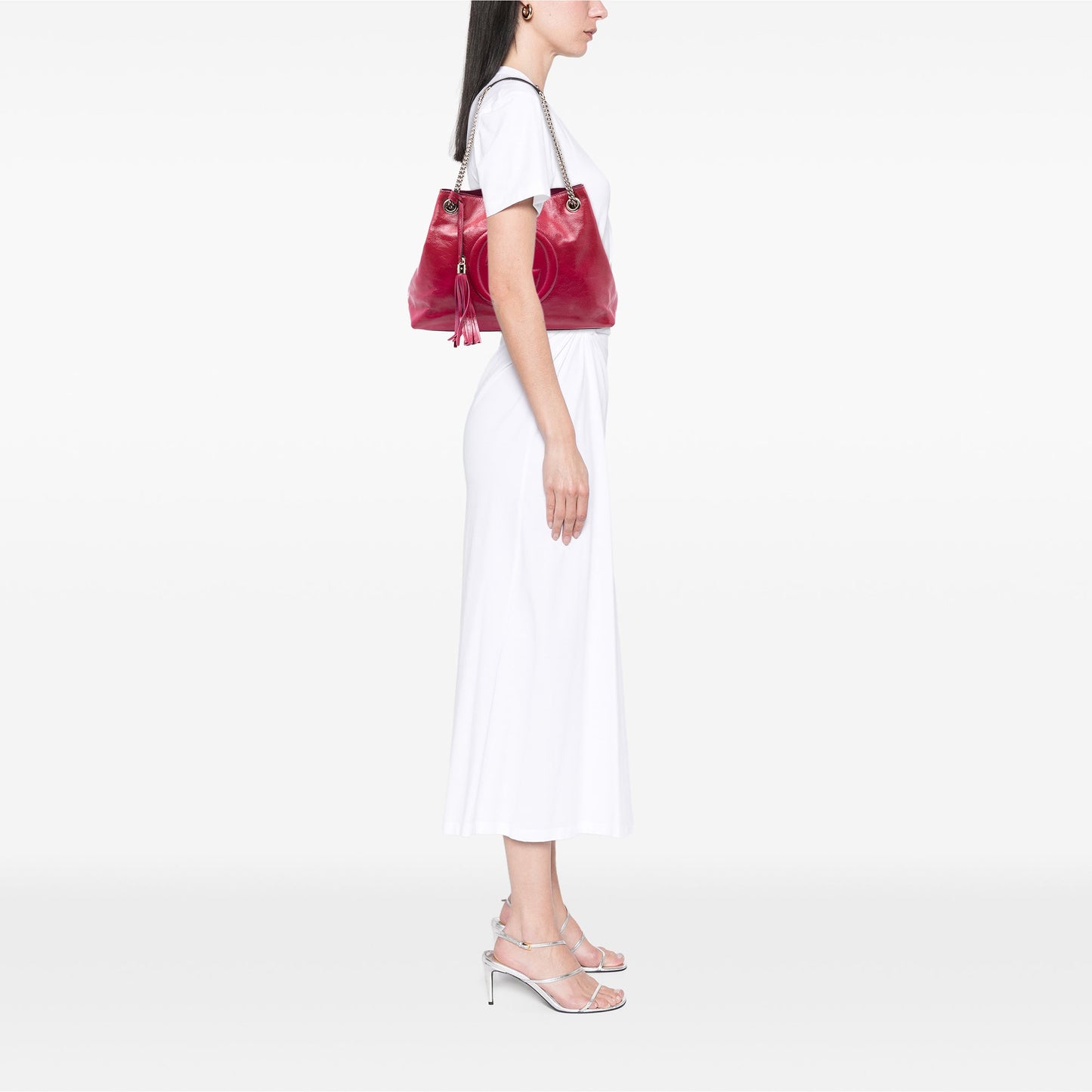 Medium Patent Soho Chain Tote