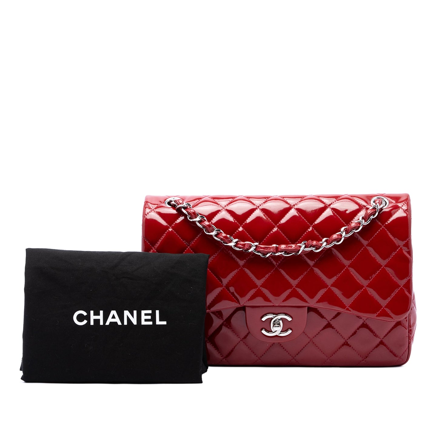 Chanel Jumbo Classic Patent Double Flap