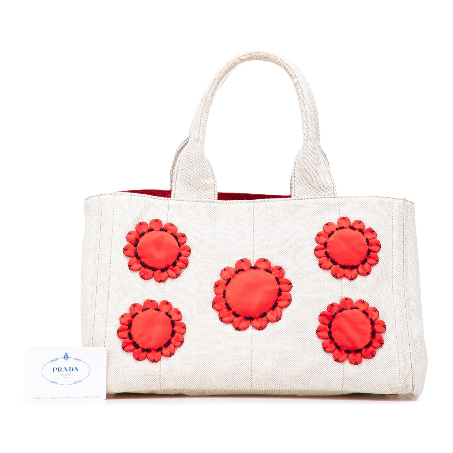 Prada Canvas Canapa Mistolino Tote
