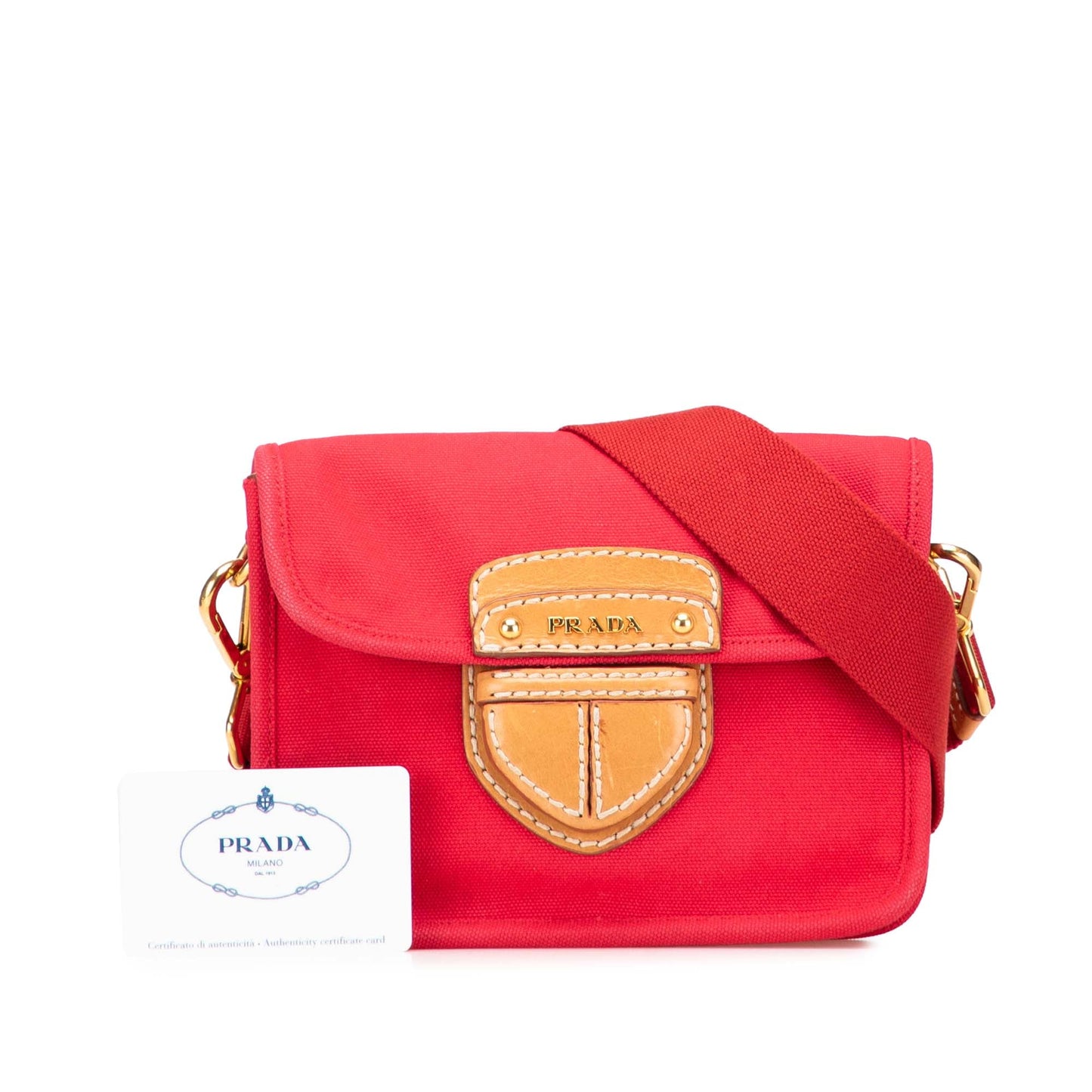 Prada Canapa Righe Crossbody