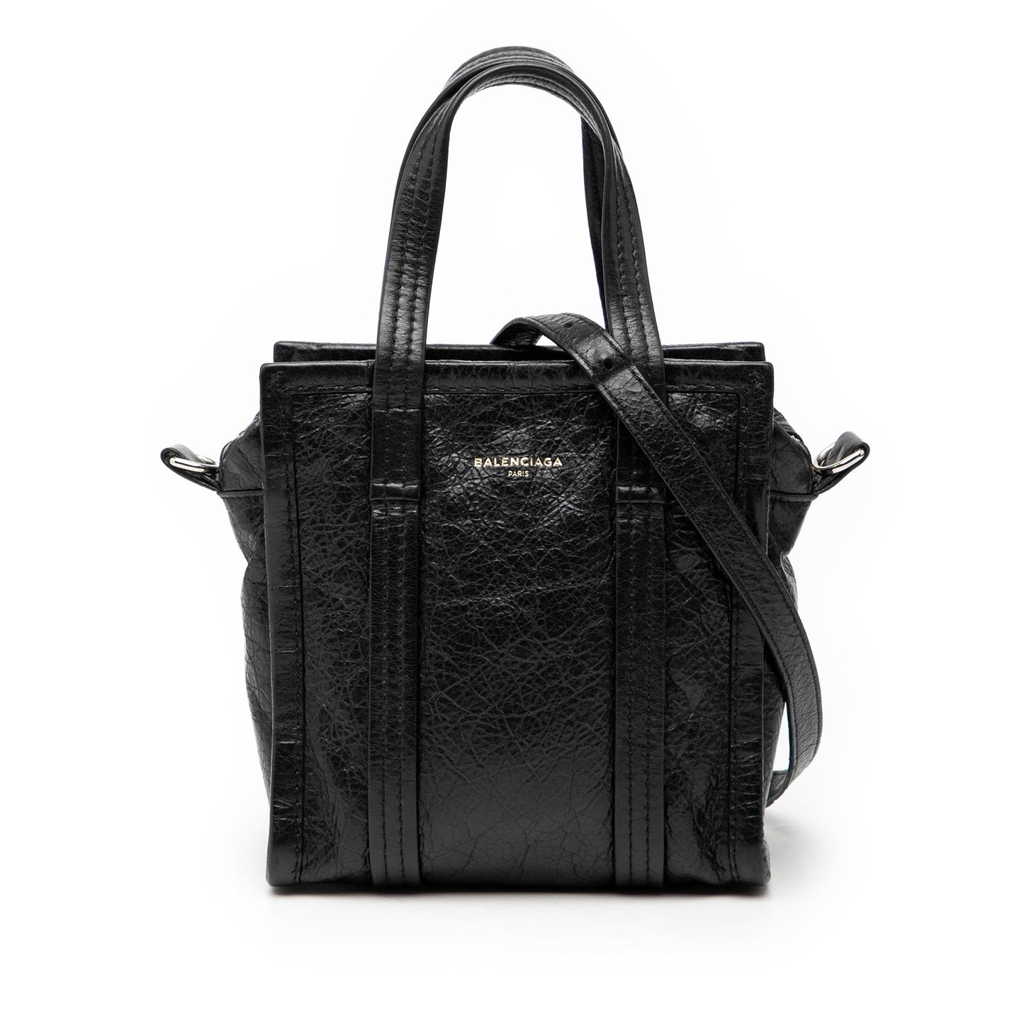 Balenciaga Lambskin Bazar Shopper Satchel XXS