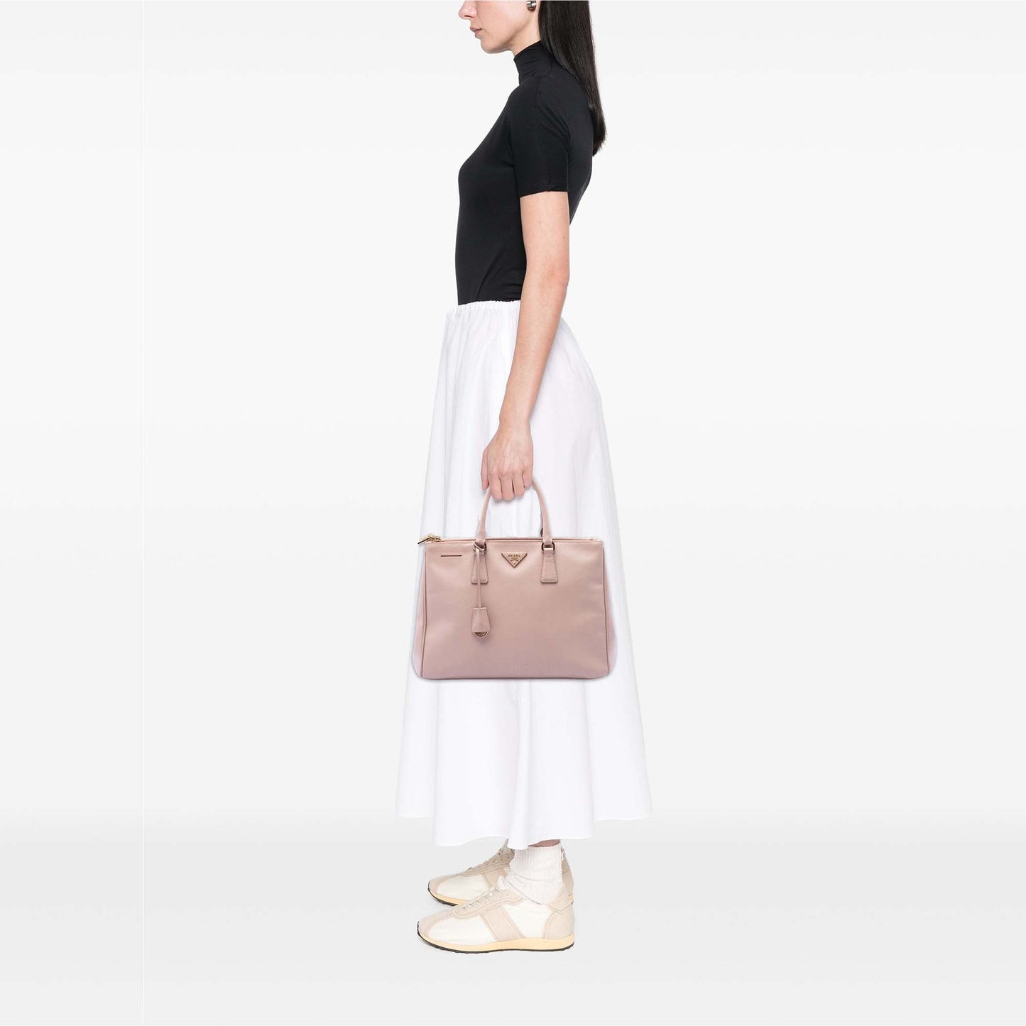 Prada Large Saffiano Lux Galleria Double Zip Satchel