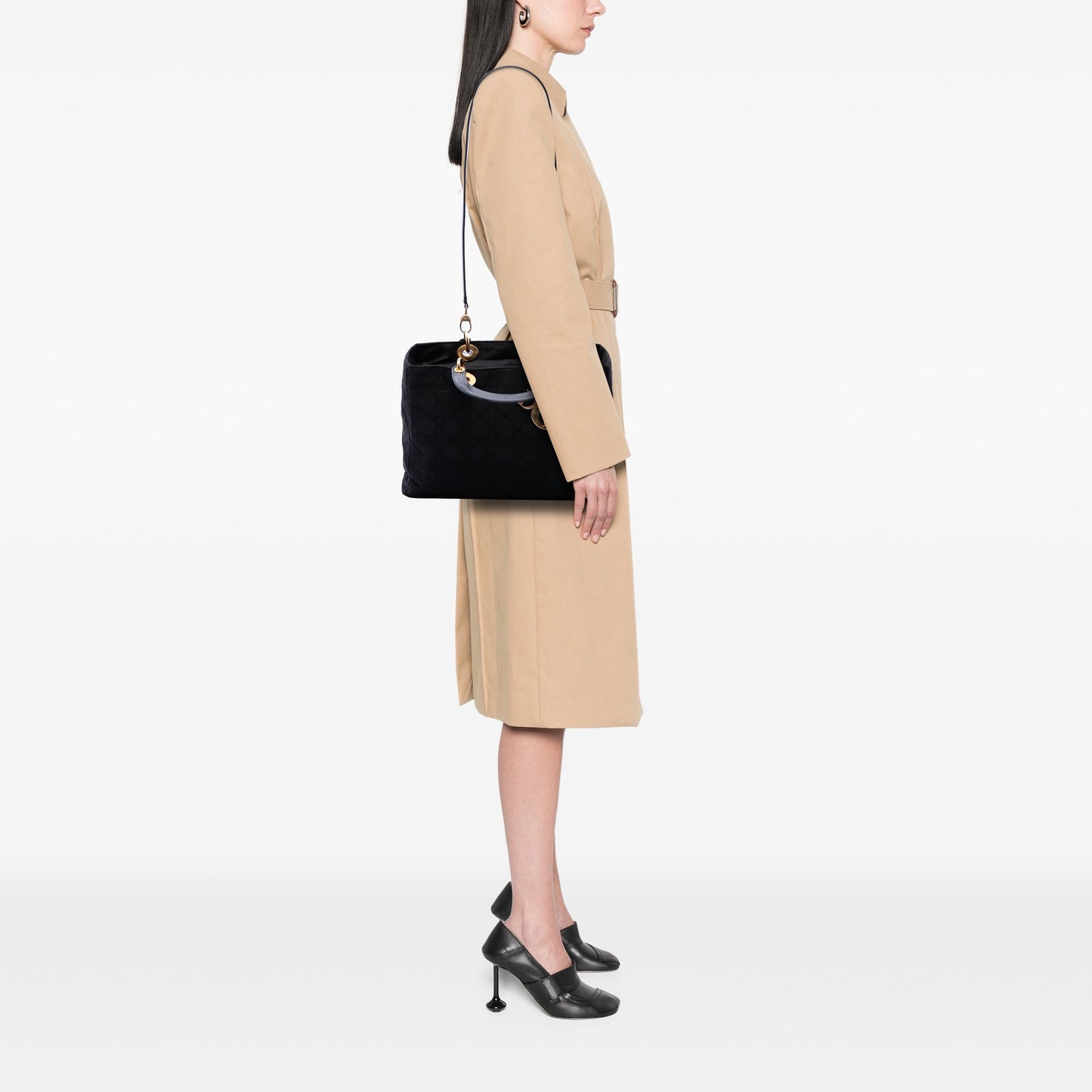 Dior Large Nylon Cannage Lady Dior
