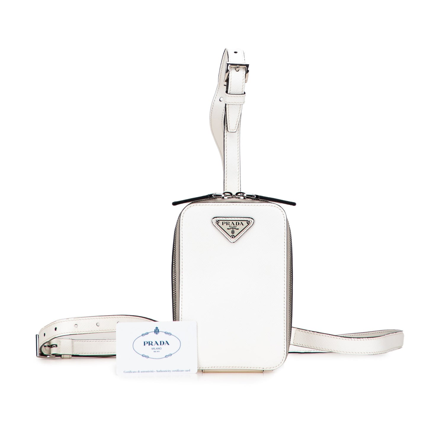 Prada Saffiano Harness Crossbody Pouch