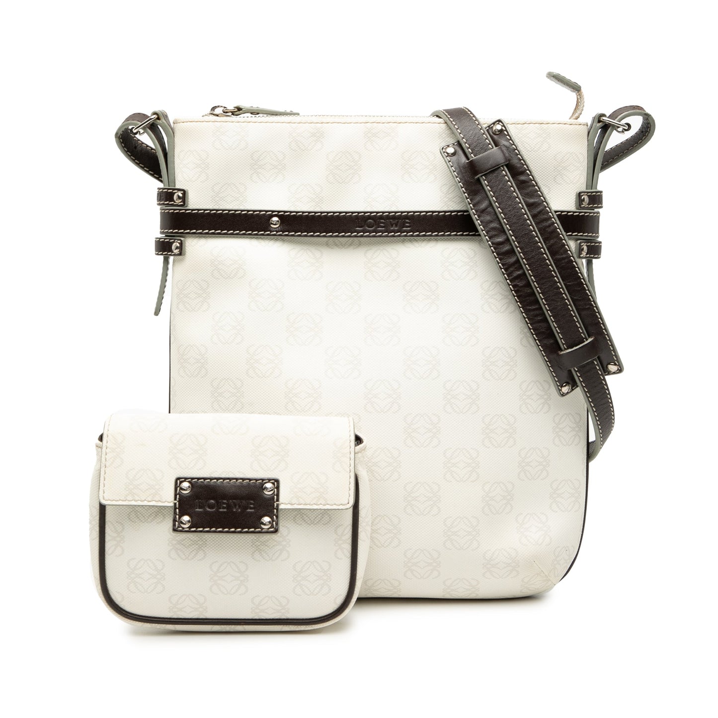 LOEWE Anagram Coated Canvas Crossbody