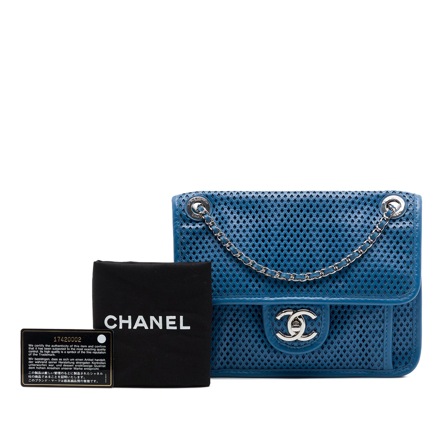 Chanel Small Perforated Calfskin Up In The Air Flap