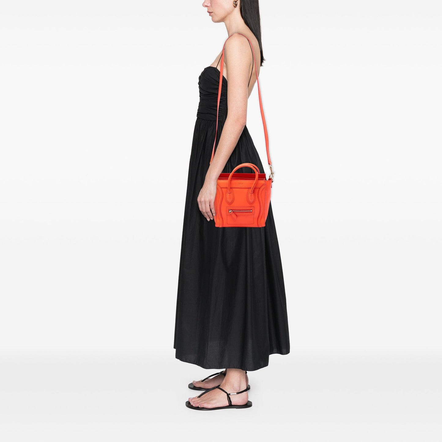 Celine Nano Leather Luggage Tote