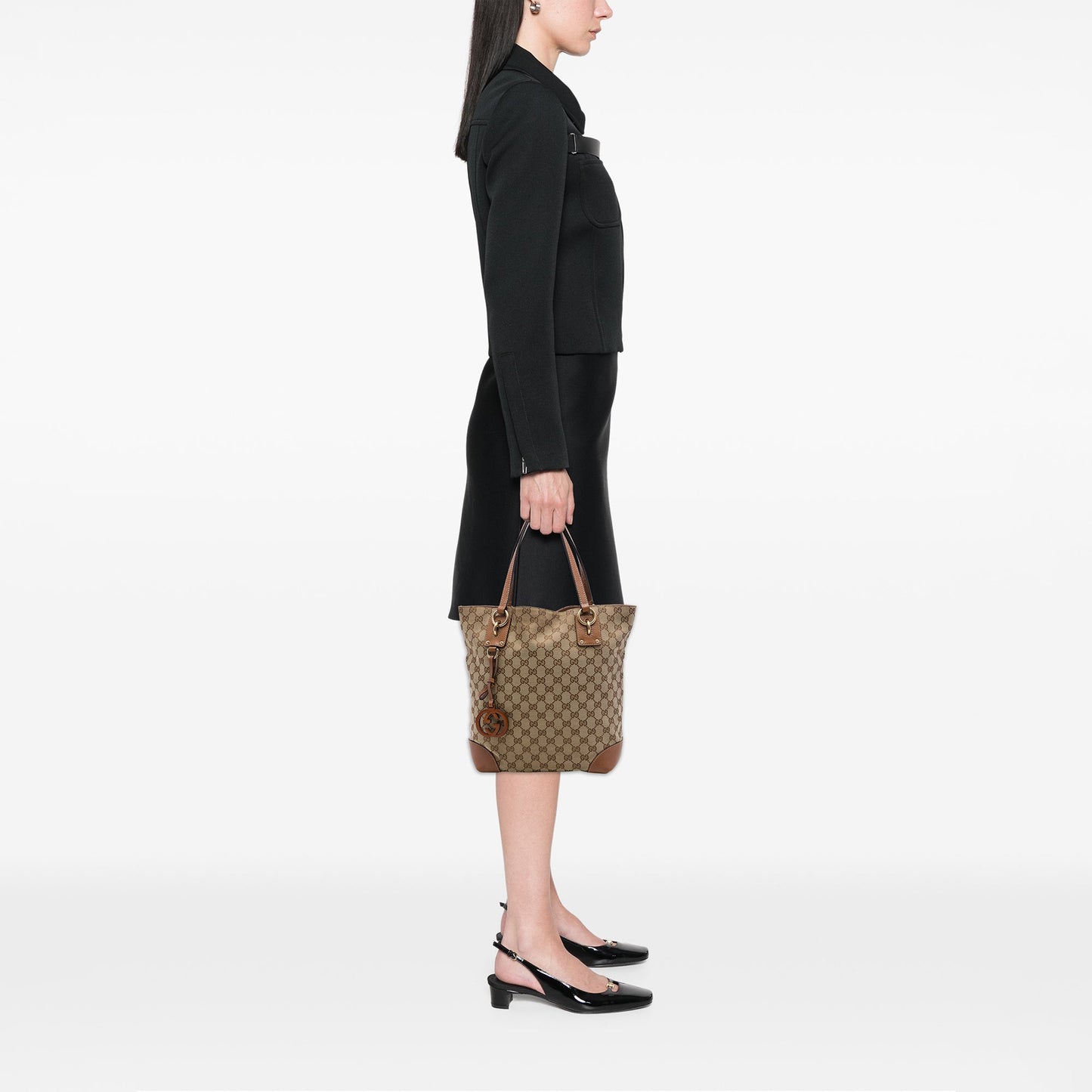 Gucci GG Canvas GG Charm Tote