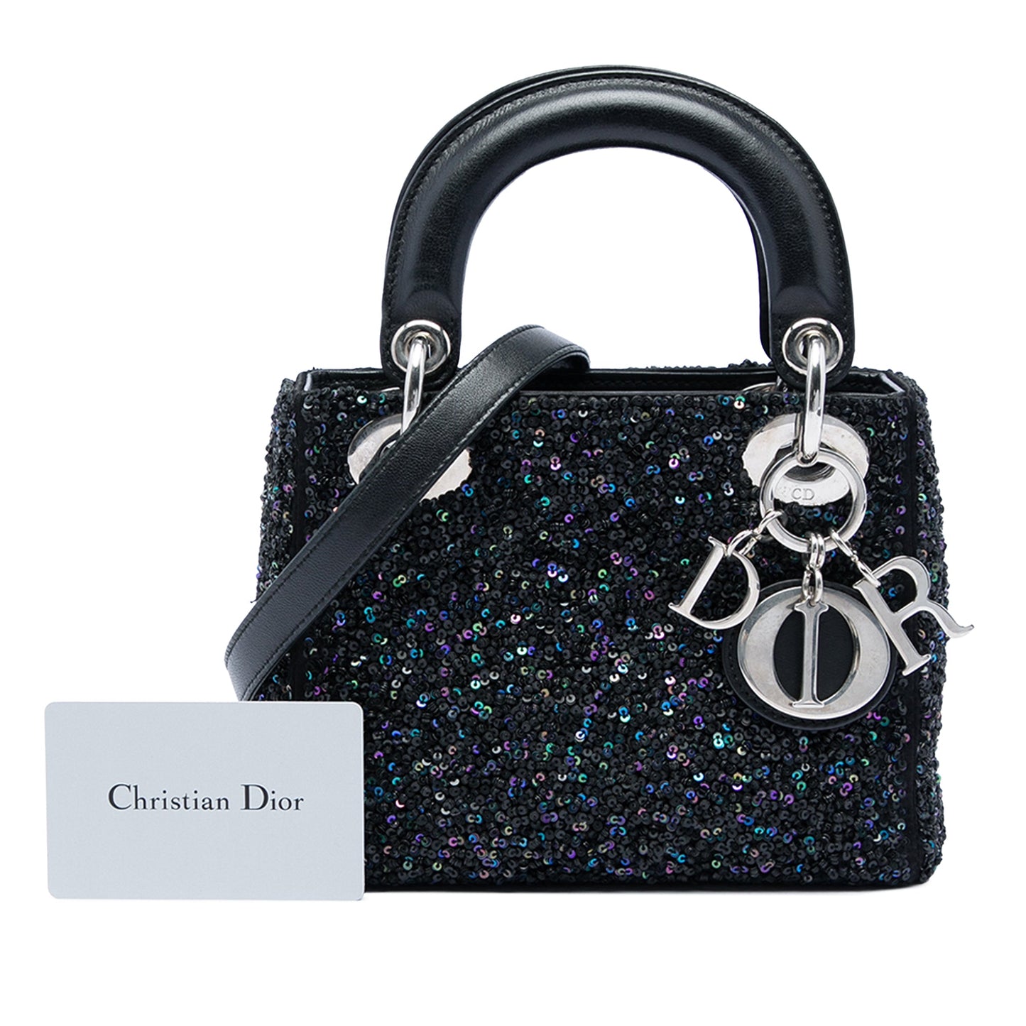 Dior Mini Satin Sequin Embellished Lady Dior