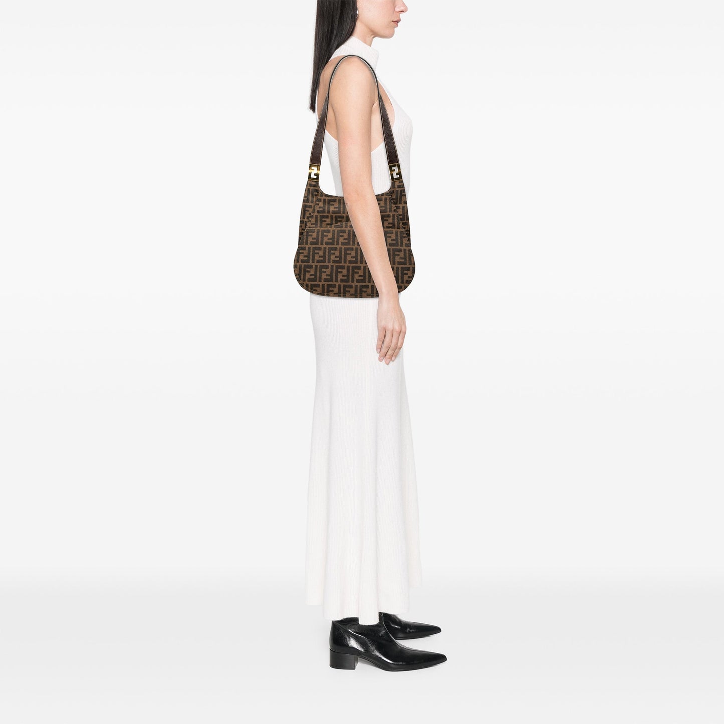 Fendi Zucca Canvas Hobo