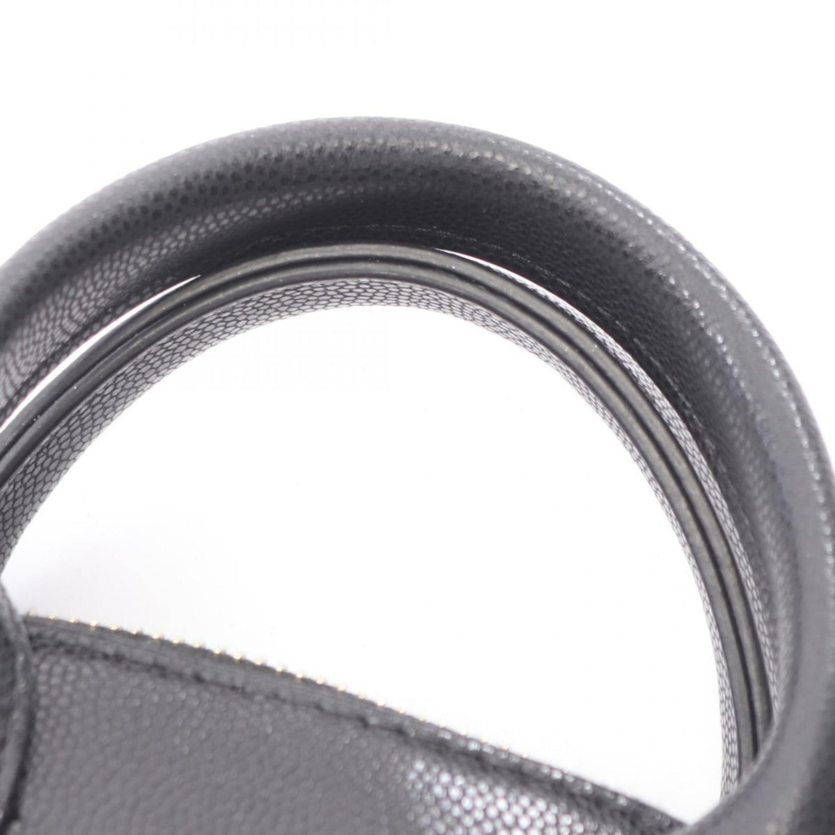 Chanel CC Quilted Caviar Top Handle Bag