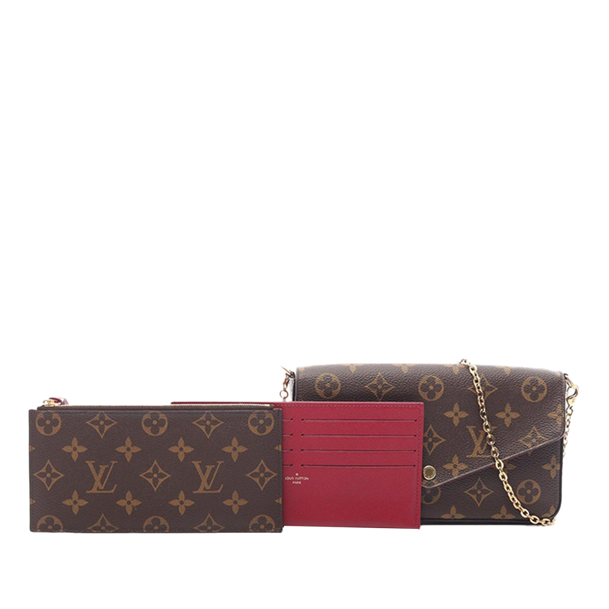 Louis Vuitton Monogram Pochette Felicie — Brown