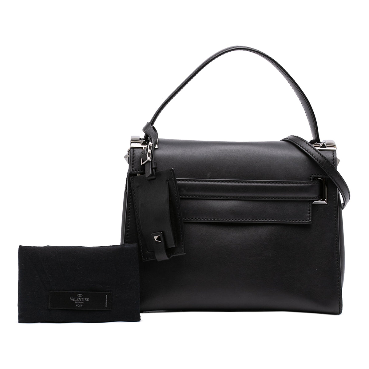 Valentino Small Leather My Rockstud Frame Satchel
